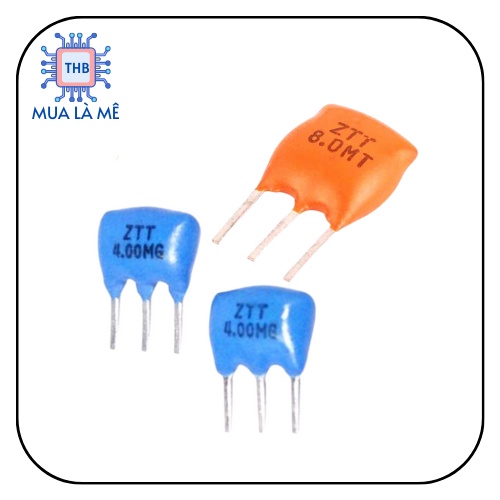 Thạch anh 3 chân 4Mhz 8Mhz loại cắm chất lượng tốt.