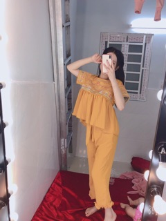 (Hàng thiết kế) SET THÊU HỌA TIẾT SIÊU XINH