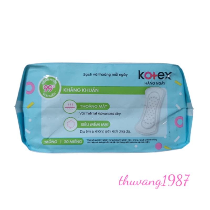 Băng vệ sinh kotex hàng ngày 20 miếng