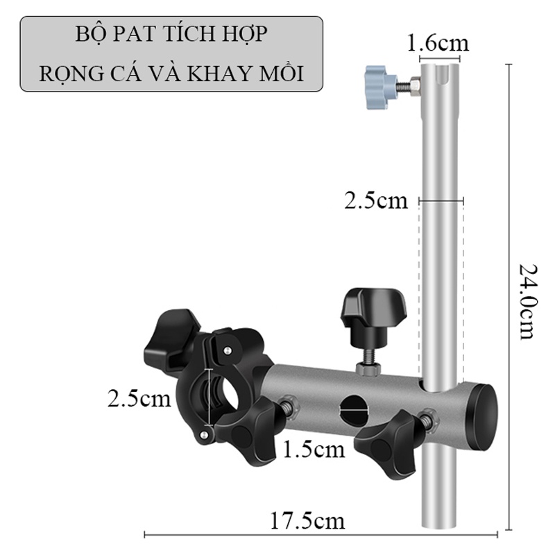 Bộ Pat Gắn Ghế Săn Hàng Chất Liệu Nhựa ABS Cao Cấp LK-18