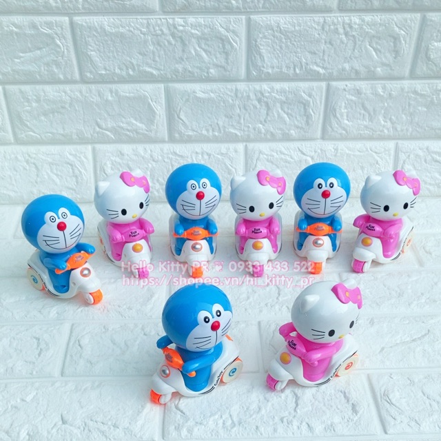 Xe đồ chơi không dùng pin Hello Kitty Doremon Doraemon