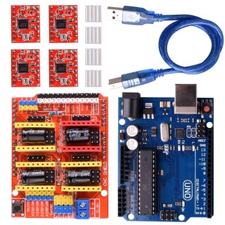 [Giá Sập Sàn]Combo Arduino Uno R3 chíp cắm + CNC shield V3 + 4 A4988-Shop linh kiện Thảo Phương