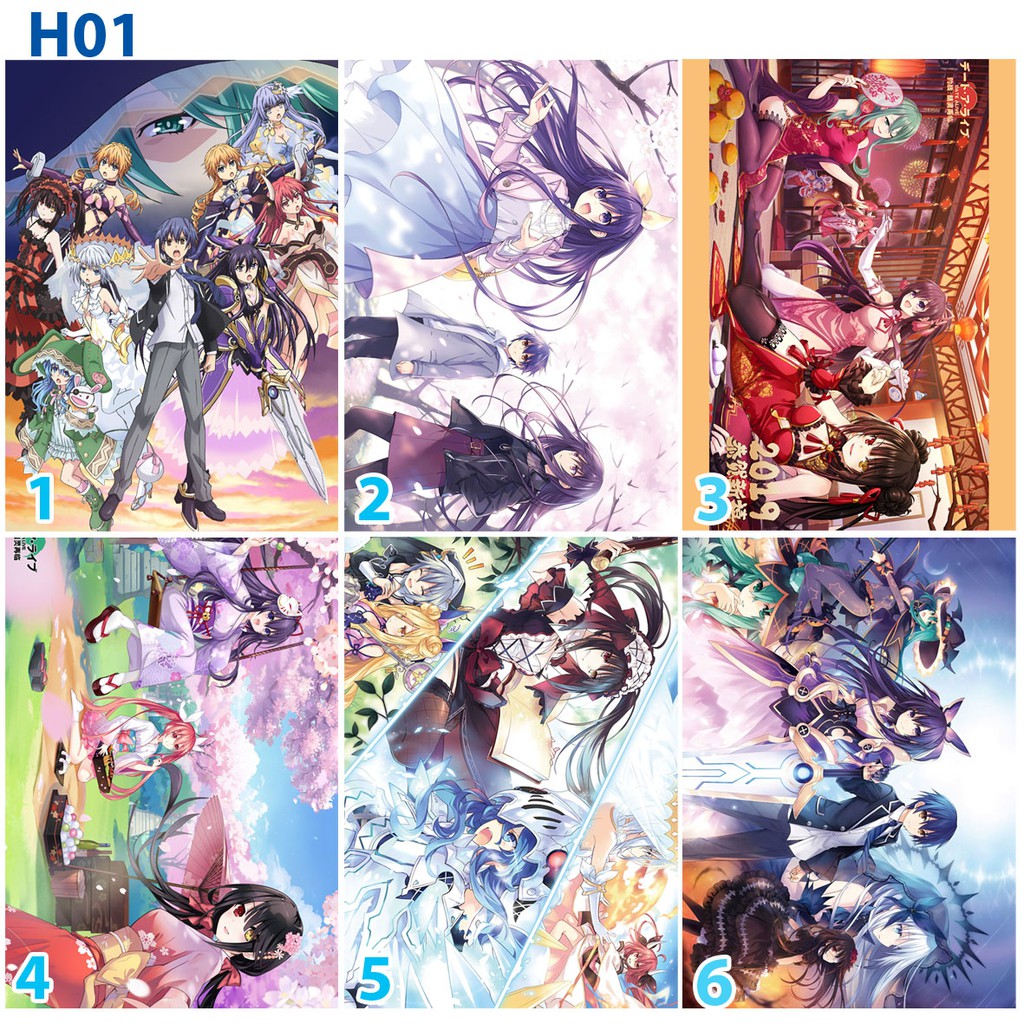 Poster / Tranh dán tường anime Date A live
