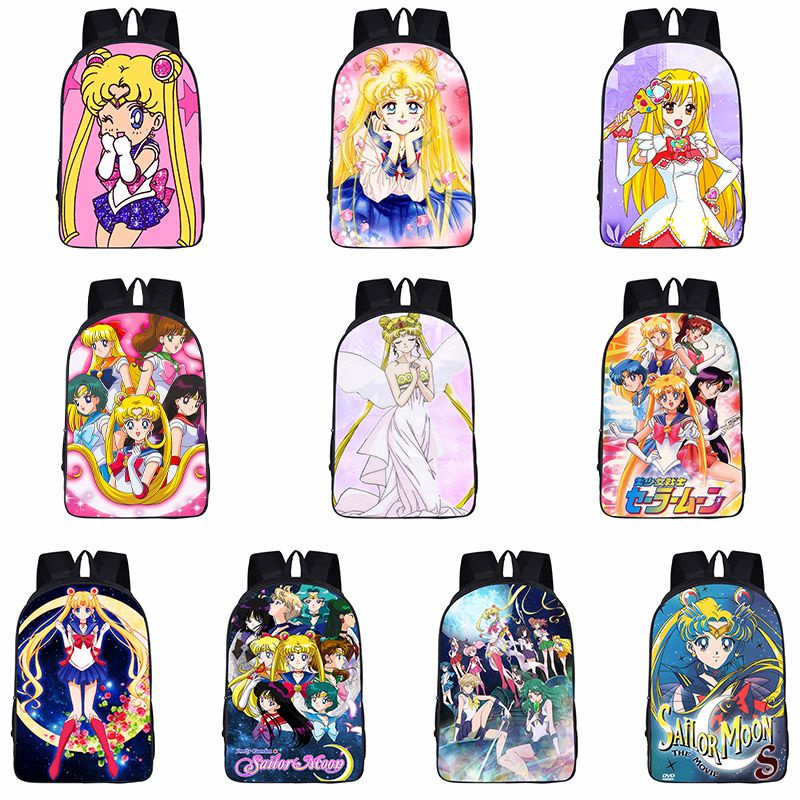 Sailor Moon Balo Đi Học In Hình Thủy Thủ Mặt Trăng Xinh Xắn Cho Bé Gái