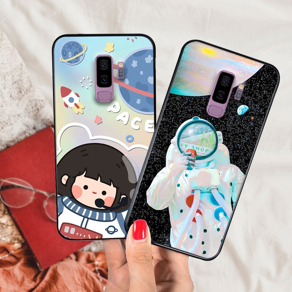 Ốp lưng Samsung S9 - S9 Plus mẫu phi hành gia vũ trụ cute đáng yêu