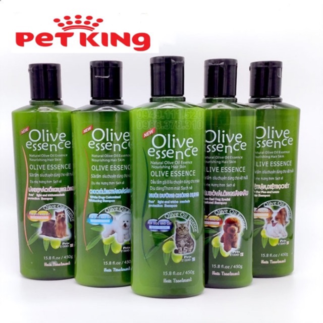 [CHÍNH HÃNG]Sữa Tắm Olive 450ml dành cho Chó Mèo(Kỳ Nam phân phối)