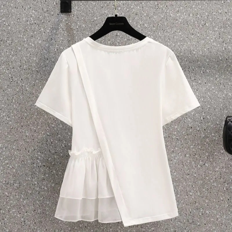 Áo Thun Tay Ngắn Cổ Chữ V Plus Size 45-120KG C9468