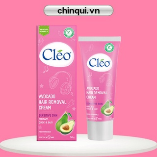 Kem Bơ Tẩy Lông Cleo Dành Cho Da Nhạy Càm Avocado Hair Removal Cream Sensitive Skin (50g)