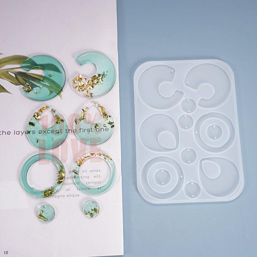 YOLA Khuôn Silicone Làm Bông Tai Epoxy UV Thiết Kế Độc Đáo