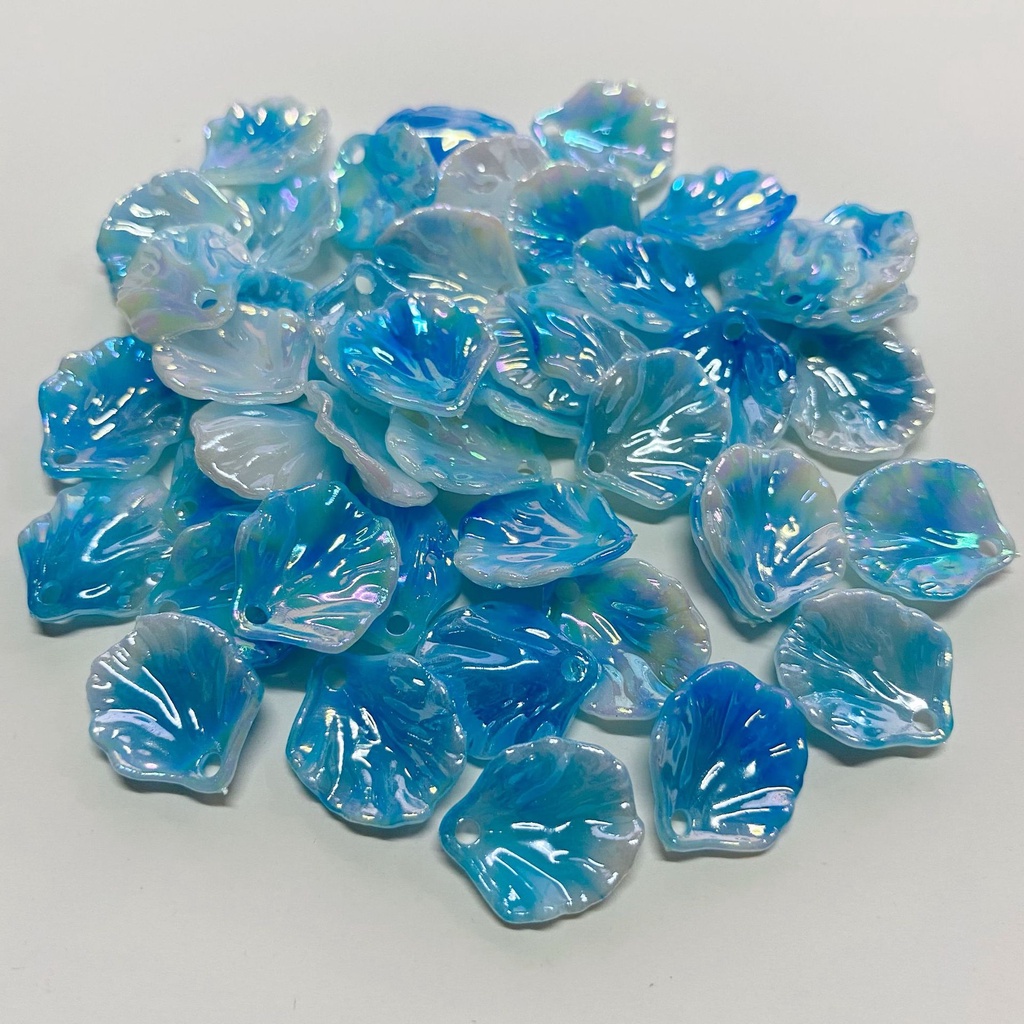 (50g)Cánh hoa bắp cải loang màu size 15*17mm, Nguyên liệu làm trang sức cổ trang, Nguyên liệu diy