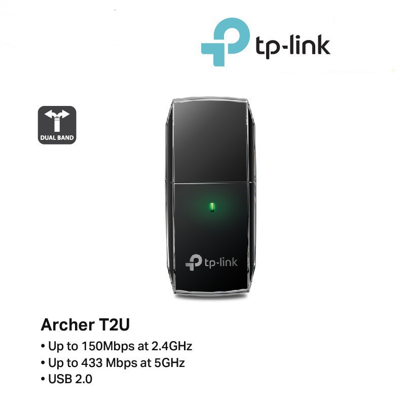  TP-Link AC 600Mbps USB wifi (USB thu wifi) -Archer T2U- Hàng Chính Hãng | WebRaoVat - webraovat.net.vn