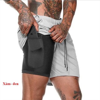 Quần thể thao AN.01 tập thể thao, tập gym dáng dài, 2 lớp 💝