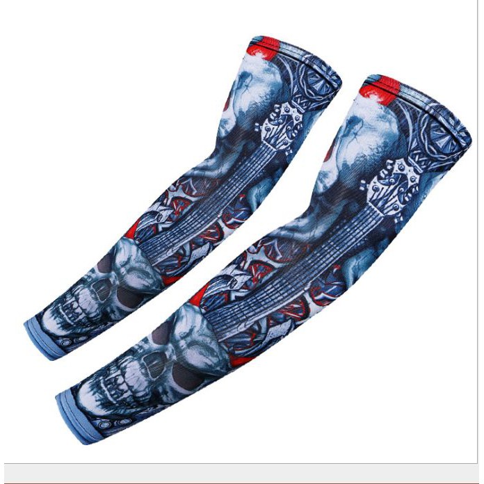 Bao tay chống nắng giả săm tattoo - Rẻ Vô Địch -siêu dày