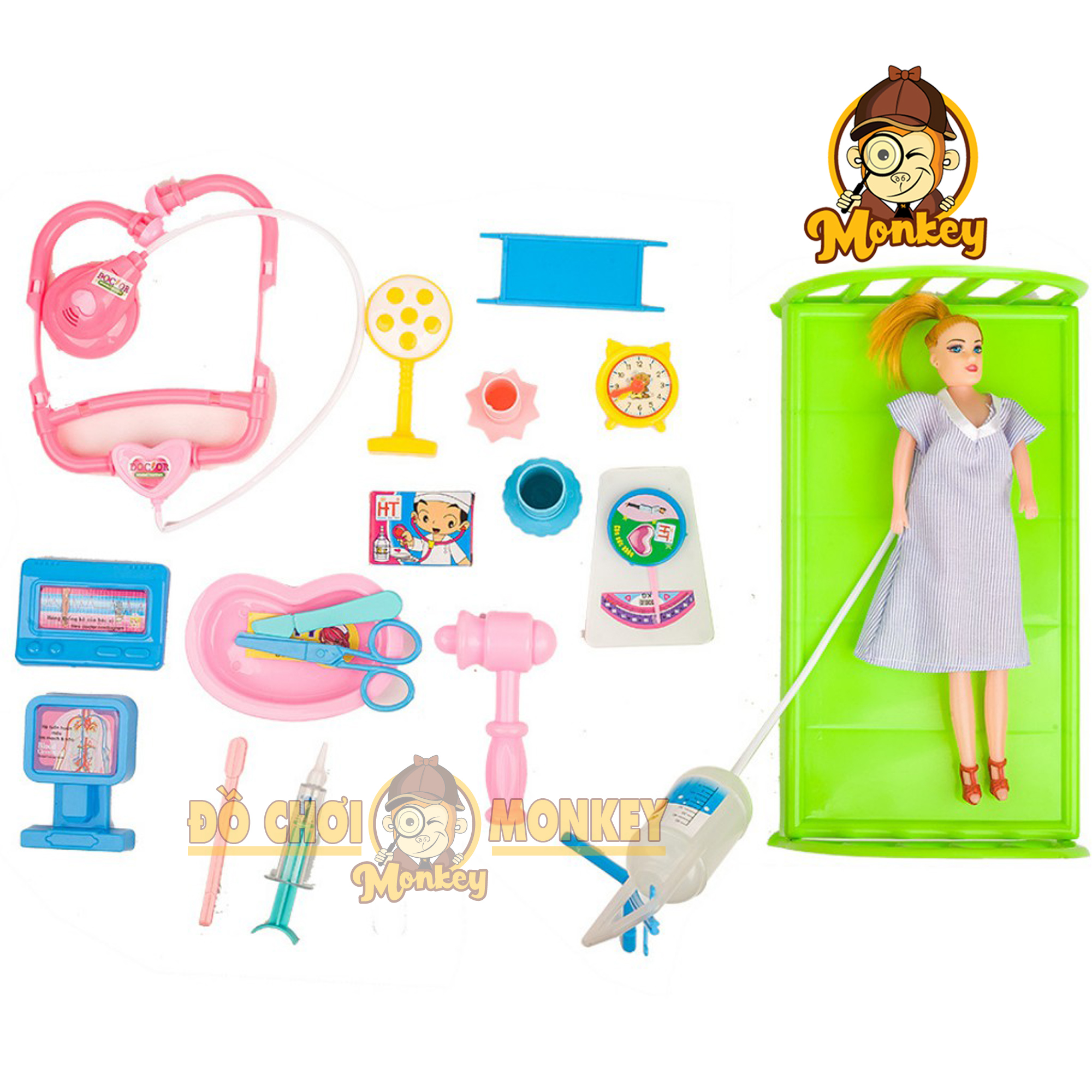 Đồ chơi thông minh giúp trẻ phát triển trí tuệ đồ chơi bác sĩ, đồ chơi y tế cho bé - HT3919 - Đồ chơi trẻ em Monkey