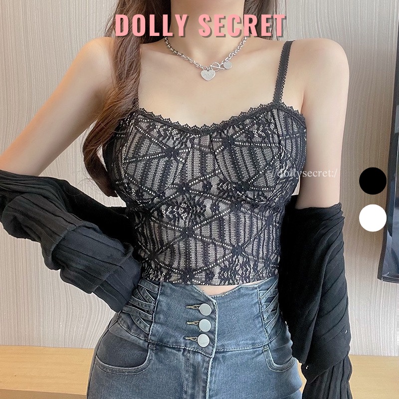 Áo Lót Bralette Ren Sexy Lưng Chun Co Dãn DOLLY SECRET A25