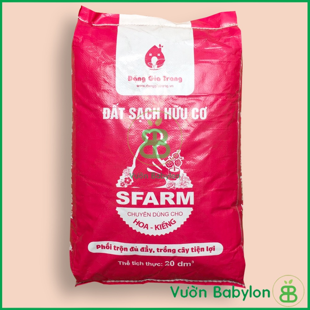 ĐẤT SẠCH HỮU CƠ SFARM CHUYÊN DÙNG CHO HOA KIỂNG