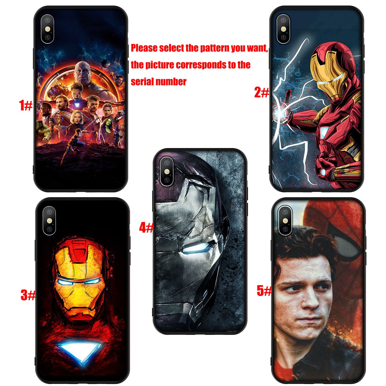 MARVEL Ốp Lưng Silicone Mềm Phong Cách Avengers Iron Man Cho Xiaomi Redmi Note 5 Pro Plus 5a 4x S2 Mi Poco X3 Nfc M3 9t