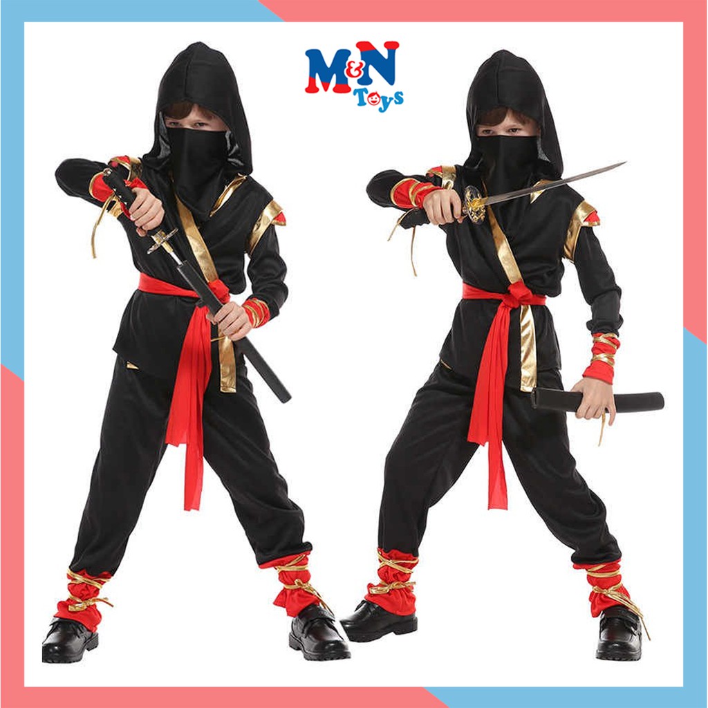 Bộ quần áo Ninja B-0125 đồ hóa trang Halloween cho bé trai 4-12 tuổi