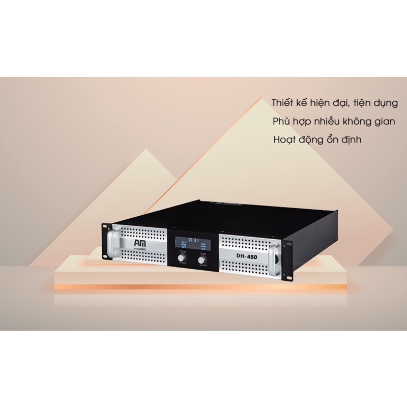 Cục đẩy công suất AM DH-450 - Công suất 450w - dòng main đẩy cao cấp - Hàng chính hãng