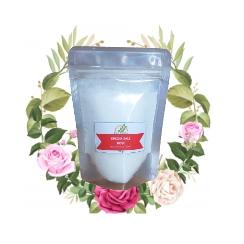 Muối Epsom tinh dầu hoa hồng