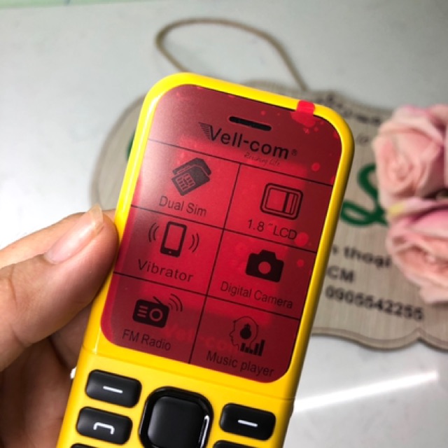 Điện Thoại Wellcom 6300 New 2020 mới Fullbox Bảo hành 12 tháng - Hàng chính hãng