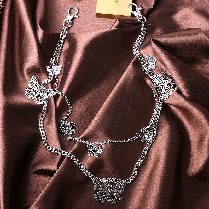 Dây Đeo Thắt Lưng Hai Lớp Mặt Hình Bướm Phong Cách 22291 Thời Trang Cho Nam Và Nữ