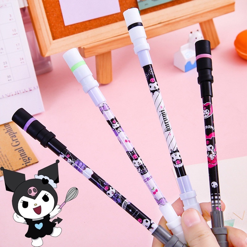 1 Bút Gel Xoay Linh Hoạt 2 Kiểu Dáng Phong Cách Anime Dễ Thương Dùng Trong Trường Học/Văn Phòng