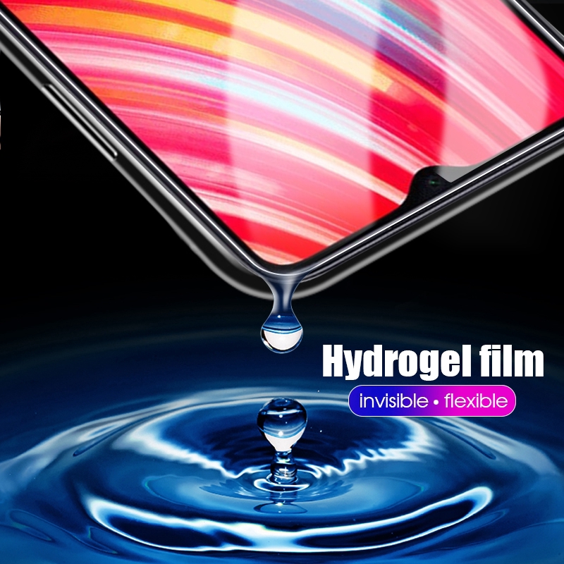 Màng phim HD hydrogel mềm che phủ toàn diện dành cho Xiaomi Redmi Note 8 7 6 Pro Mi 8 9 SE Lite