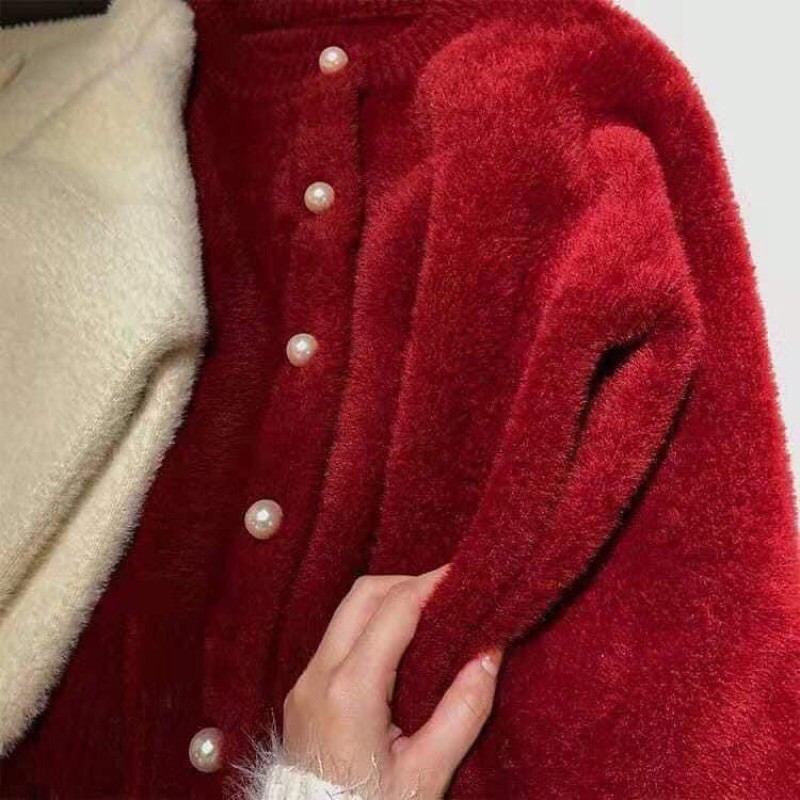 Áo Len cardigan Lông chuột siêu xinh ( sẵn) | BigBuy360 - bigbuy360.vn