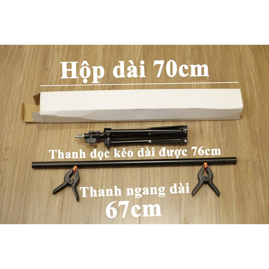 Khung giá treo phông giấy PVC nhiệt 3 in 1 chụp ảnh 200cm x 200cm, 200cm x 150cm, 200cm x 100cm và 76cm x 67cm 2X01
