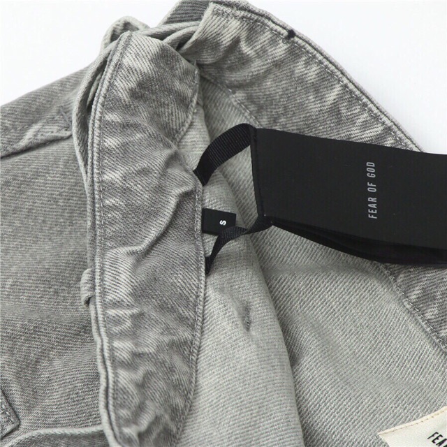 Quần jeans Fear Of God grey Jiujitsu cargo pants