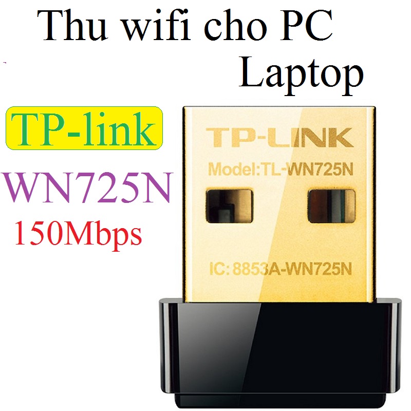 Usb wifi cho máy tính Tp-link WN725N tốc độ 150Mbps