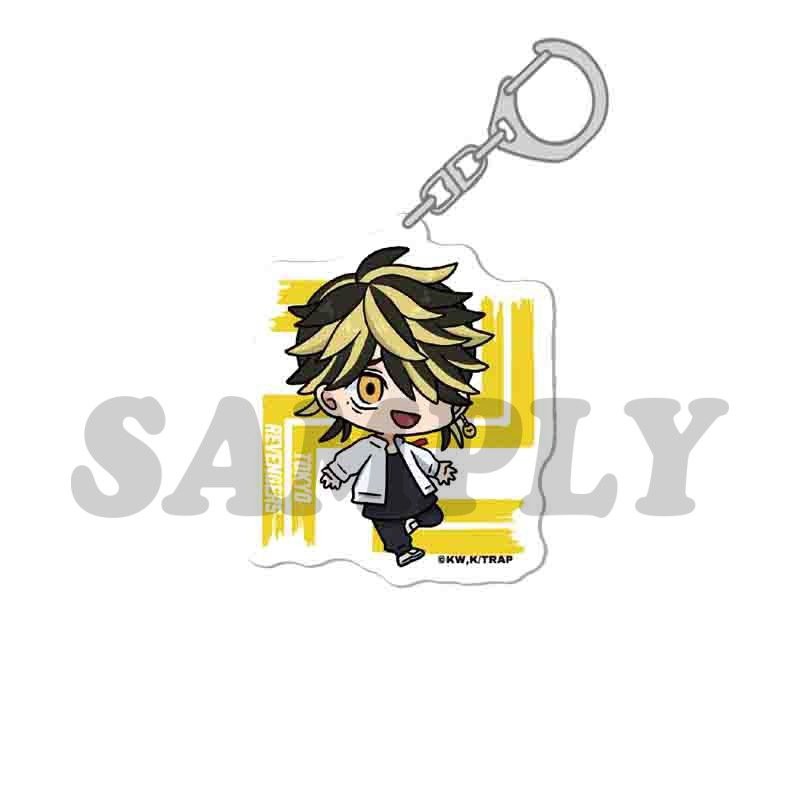( Mica trong acrylic ) Móc khóa TOKYO REVENGERS Kịch Trường Của Takemichi ver TOKYO MANJI VUÔNG anime chibi