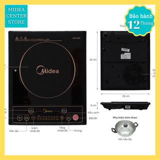 [Chính hãng] Bếp từ Midea MI-SV19EH hàng chính hãng , bảo hành 12 tháng toàn quốc , lỗi 1 đổi 1