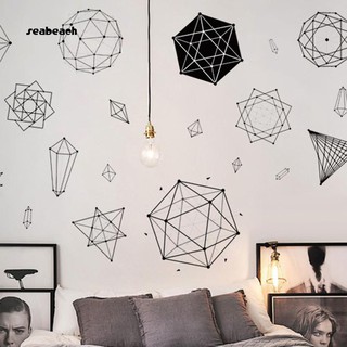 Sticker dán tường họa tiết hình học độc đáo