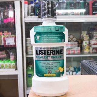 Nước súc miệng Listerine giúp răng trắng sáng Healthy bright 750ml
