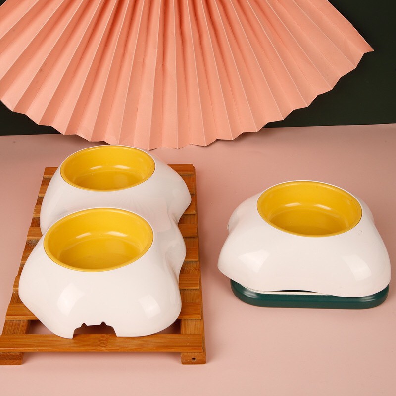 BÁT ĂN HÌNH TRỨNG ỐP DÀNH CHO CHÓ MÈO