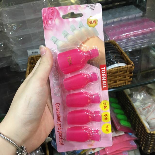 Kẹp ủ tháo gel tay chân  nhỏ gọn , siêu sịn chất nhựa tiện lợi , chuyên dụng cho thợ nail , Màu sắc đa dạng.