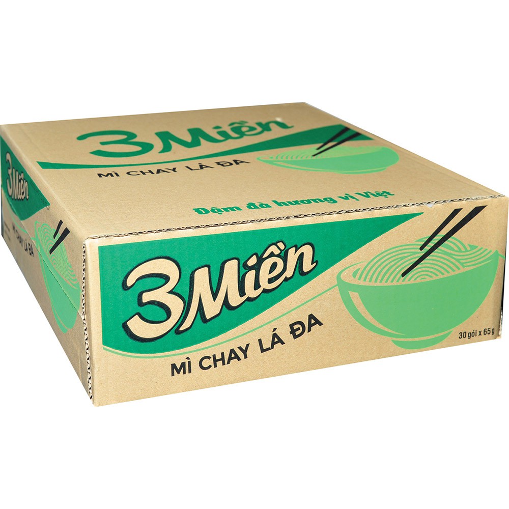 Thùng mì 3 Miền 65g x 30 gói | BigBuy360 - bigbuy360.vn