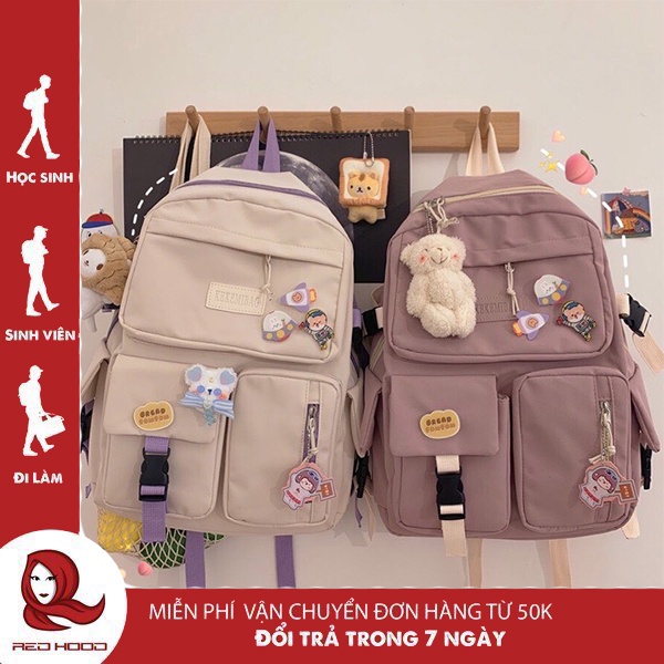 Balo ulzzang chống nước thời trang nữ đi học đi chơi dễ thương cute chống nước