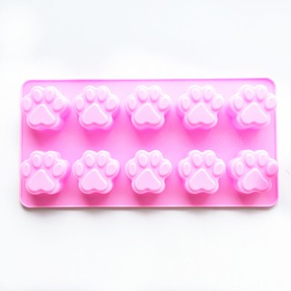Khuôn silicon làm resin hình chân mèo