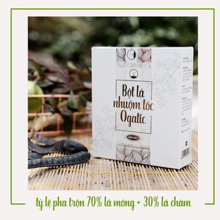 Bột Lá Nhuộm Tóc OGATIC (Màu Nâu Đỏ) 50g - Hàng Chính Hãng - Nhuộm Tóc Từ Lá Móng, Lá Chàm - An Toàn, Tự Nhiên