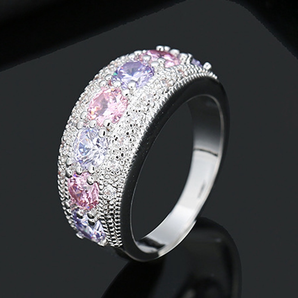 Nhẫn Hợp Kim Đính Pha Lê Nhân Tạo Thời Trang