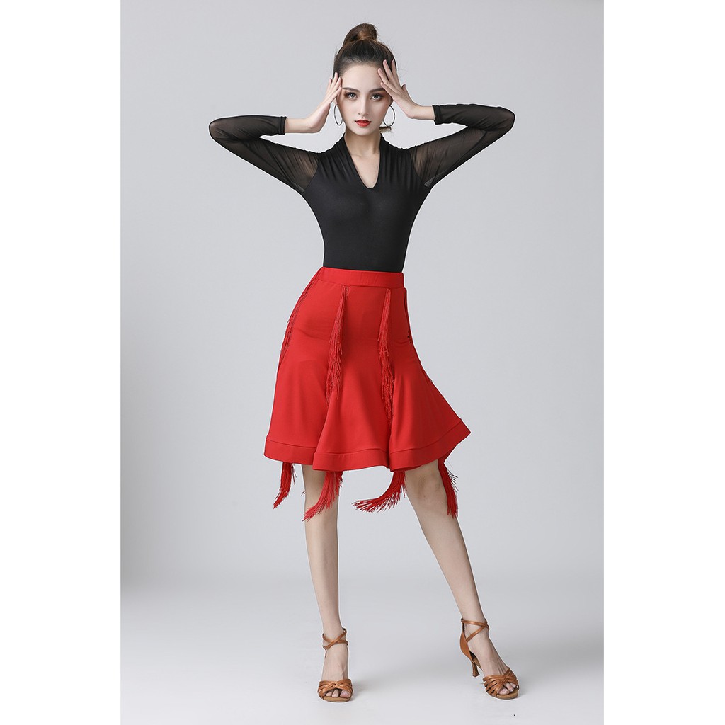 Bộ Áo Liền Quần Tay Dài Khiêu Vũ Latin Thời Trang Cho Nữ | BigBuy360 - bigbuy360.vn