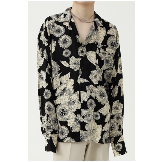 Áo Sơ Mi Lụa Flower Lilies