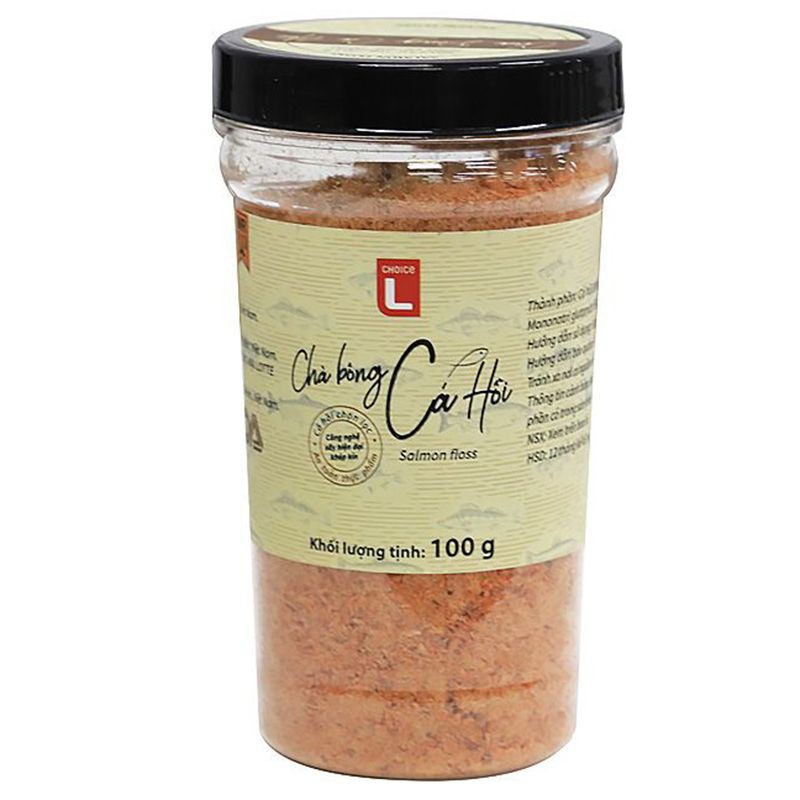 Chà bông cá hồi Choice L Hũ 100G