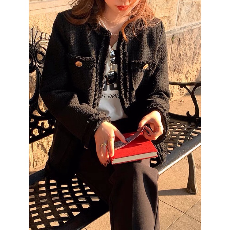 Áo dạ tweed nữ kiểu cardigan áo khoác nữ cardigan vải dạ tweed cao cấp 2 lớp Mophus MB012 | BigBuy360 - bigbuy360.vn