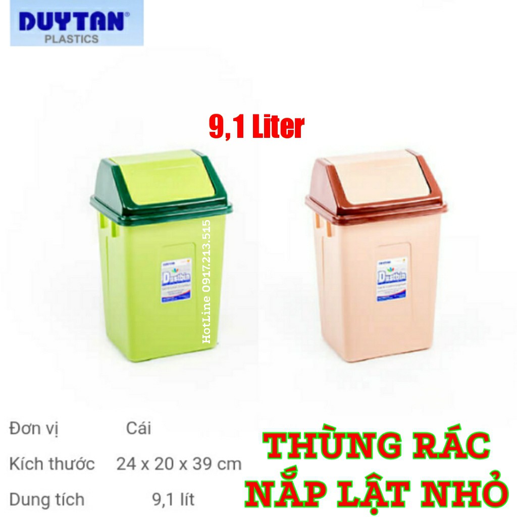 Thùng rác nắp Lật cao cấp Duy Tân ( Nhỏ )