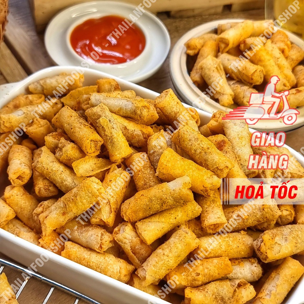 Chả Giò Tôm Mini Sấy Giòn Ăn Liền Túi 1kg