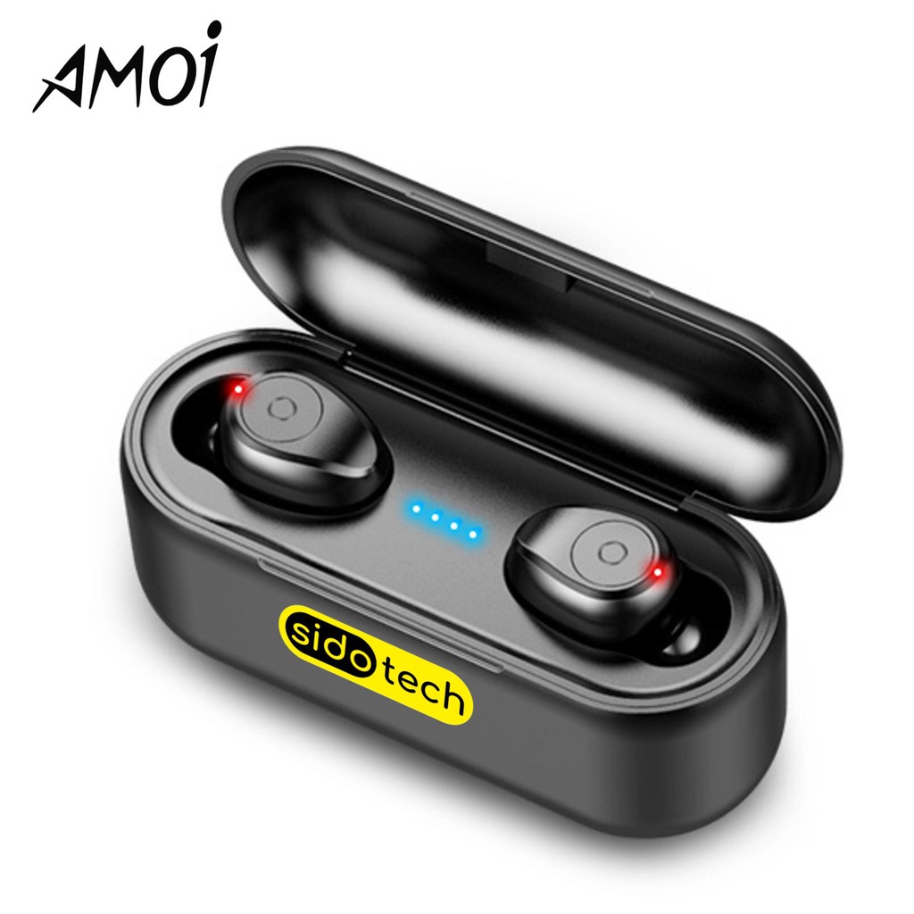 Tai nghe bluetooth không dây Sidotech TWS F9 pin trâu âm thanh Hifi thuộc dòng tai phone True Wirele